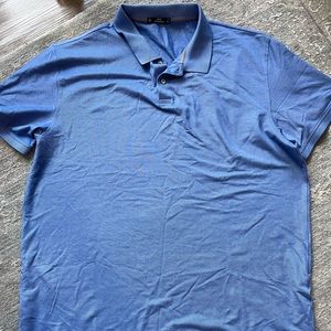 Blue polo shirt
